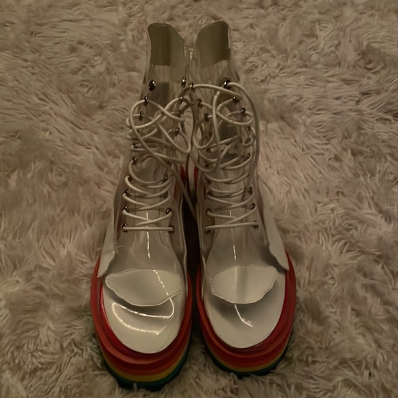 PRIDE plastic high tops one of a kind SO CONFERRABLE - Picture 3 of 6